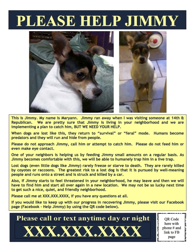 Losing and Finding Jimmy Reaching out to Lost Dogs of America/Lost Dogs Illinois Lost Dogs